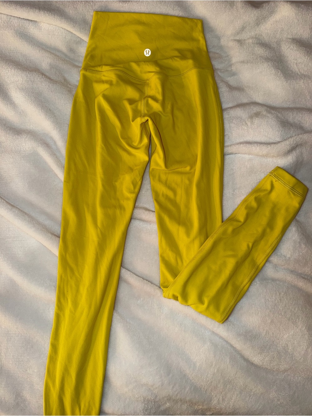 Lemon Kids High-Waist Leggings in Bright Yellow